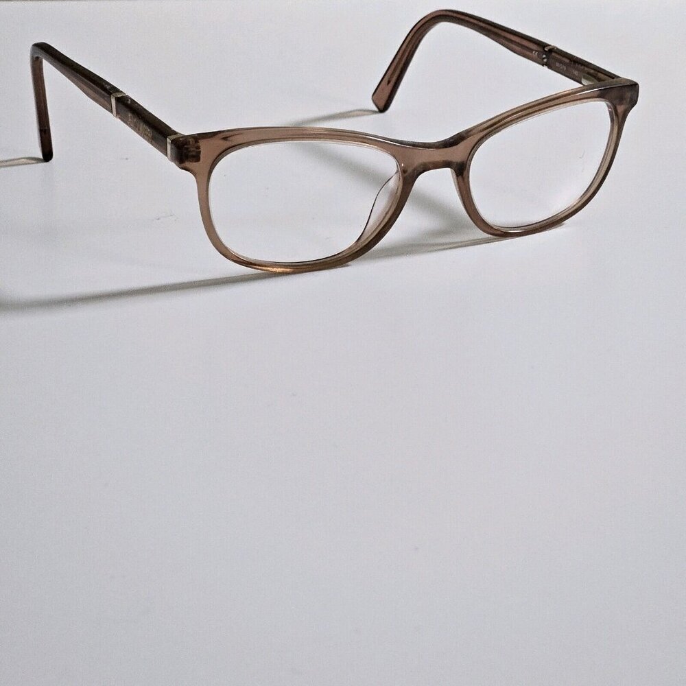 FLOWER Women Eyeglasses Frame Only  Neutral Clear Tortoise 50-19 140 Maggie 6003